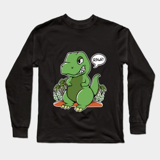 Green Dinosaur Long Sleeve T-Shirt